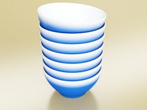blue bowl 13 3D Model