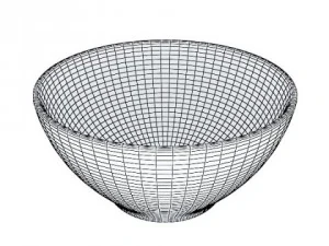 blue bowl 13 3D Model