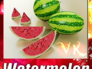 watermelon high res texture 3D Model