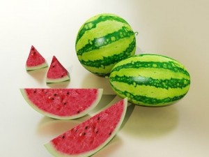watermelon high res texture 3D Model