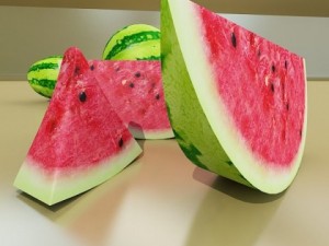 watermelon high res textures 3D Модель