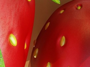 photorealistic strawberry high res 3Dモデル