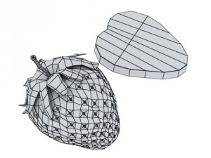 photorealistic strawberry high res 3Dモデル