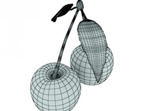 photorealistic cherries high res Model 3D