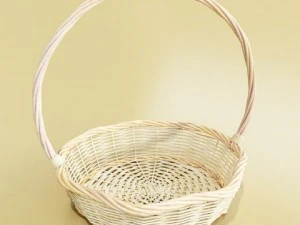 cole&ccedil;&atilde;o de cesta de vime 4 itens Modelo 3D