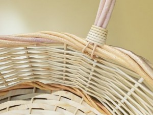 wicker basket collection 4 items Model 3D