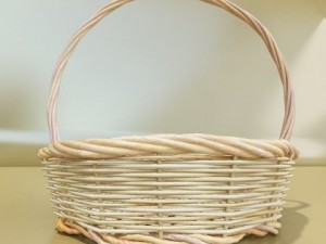 wicker basket collection 4 items Model 3D