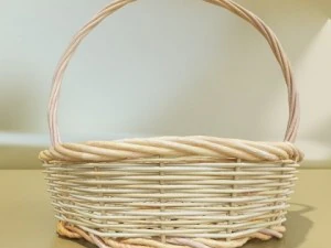 cole&ccedil;&atilde;o de cesta de vime 4 itens Modelo 3D