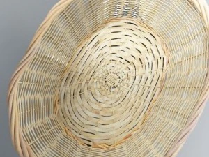 cole&ccedil;&atilde;o de cesta de vime 4 itens Modelo 3D