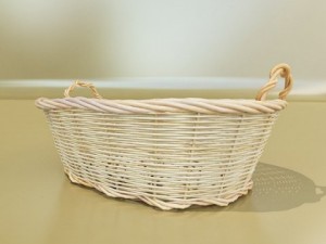 wicker basket collection 4 items Model 3D