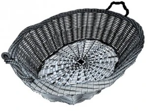 cole&ccedil;&atilde;o de cesta de vime 4 itens Modelo 3D