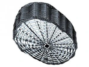 cole&ccedil;&atilde;o de cesta de vime 4 itens Modelo 3D