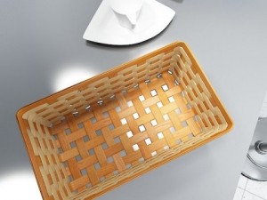 wicker basket collection 4 items Model 3D