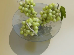 fruit in bowls collection 3D Model