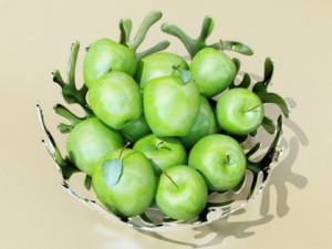 fruit in bowls collection Modèle 3D
