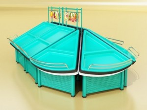 fruit stand store display smoothable 3D Model