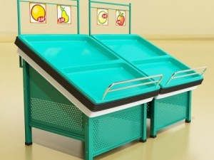 fruit stand store display smoothable 3D Model