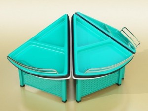 fruit stand store display smoothable 3D Model