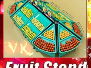 fruit stand store display 3D Model