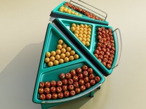 fruit stand store display Model 3D