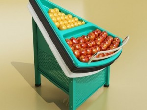 fruit stand store display Model 3D