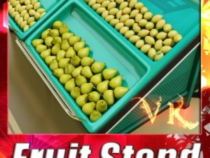 barraca de frutas alis&aacute;vel Modelo 3D