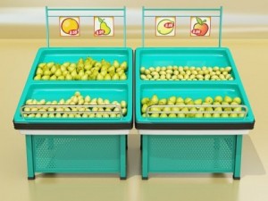 fruit stand smoothable 3D 모델