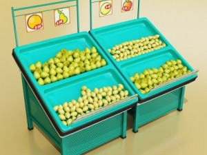 fruit stand smoothable 3D 모델