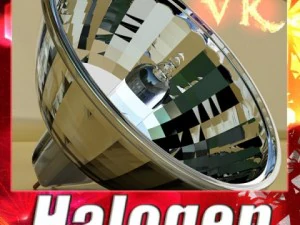 галогенна лампа високої деталізації 3D Модель
