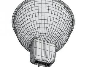 halogen lamp high detail 3D Model