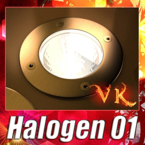 halogen lamp 01 high detail 3D 모델 .c4d .max .obj .3ds .fbx .stl .blend 