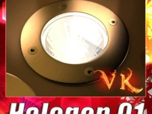 l&acirc;mpada hal&oacute;gena 01 alto detalhe Modelo 3D