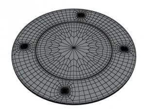 halogen lamp 01 high detail 3D Model