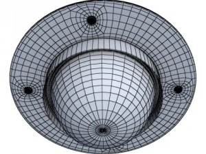 halogen lamp 01 high detail 3D Model