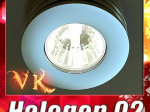 10 halogen lamp collection 3D Model