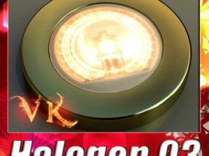 10 halogen lamp collection 3D Model