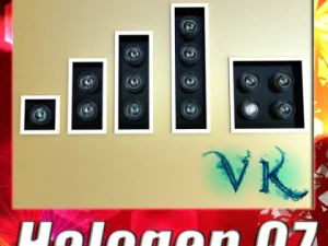 10 halogen lamp collection 3D Model