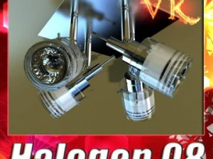 10 halogen lamp collection 3D Model