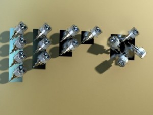 10 halogen lamp collection 3D Model