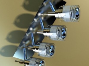 10 halogen lamp collection 3D Model