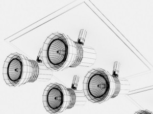 10 halogen lamp collection 3D Model