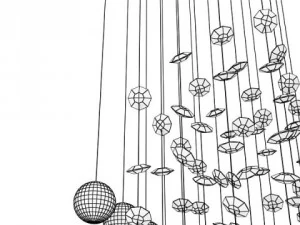 10 modern pendant lamp collection 3D Model