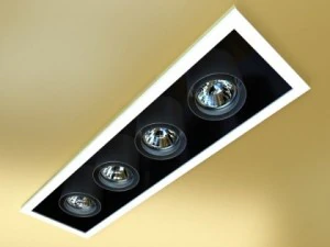 halogen lamp 07 photoreal 3D Model