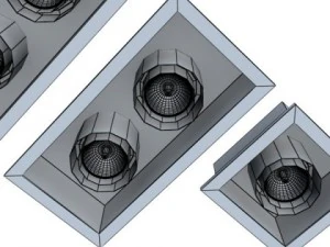 halogen lamp 07 photoreal 3D Model