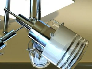 halogen ceiling light 08 photoreal 3D Model