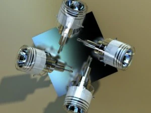 halogen ceiling light 08 photoreal 3D Model