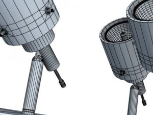 halogen ceiling light 08 photoreal 3D Model