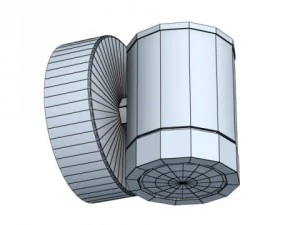 halogen lamp 09 photoreal 3D Model