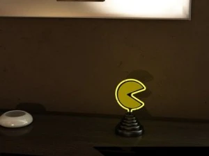 table lamp pacman ghost 3D Model