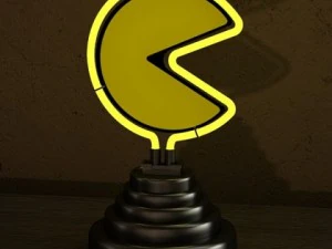 table lamp pacman ghost 3D Model